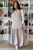 Paloma Pouf Layering Dress Stone